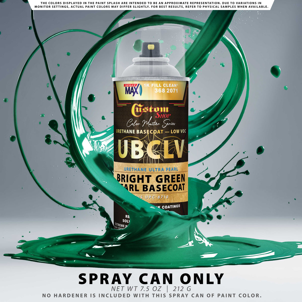 UPC Urethane Ultra Pearl Colors - Bright Green Pearl Basecoat- Spray Can
