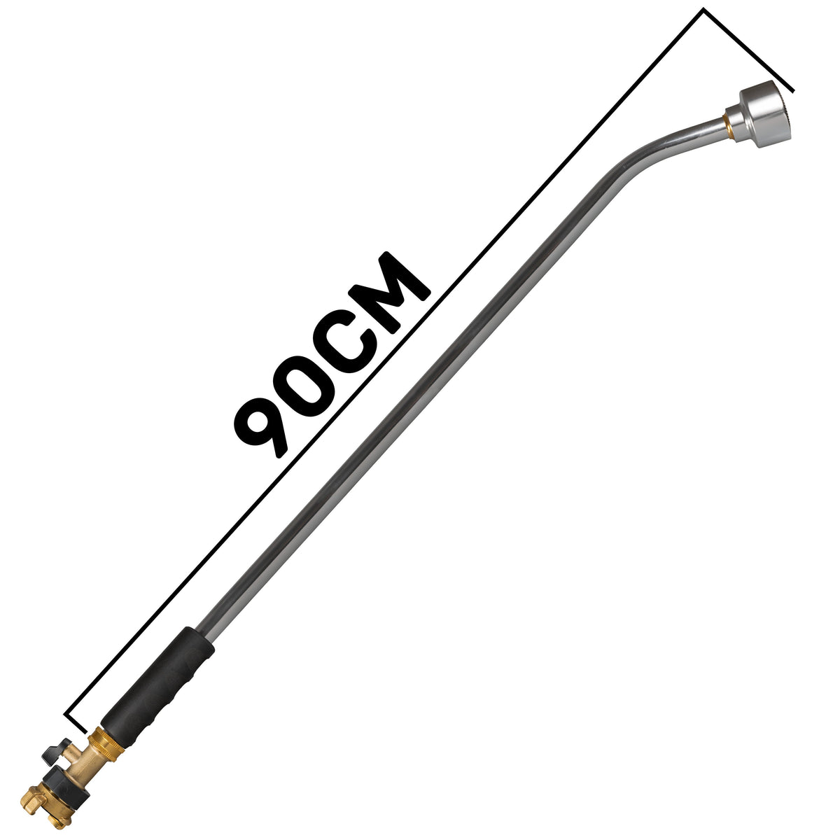 90cm Garden Watering Lance with Brass Valve and Geka Type Fitting