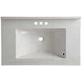 white sink insert with rectangular bowl