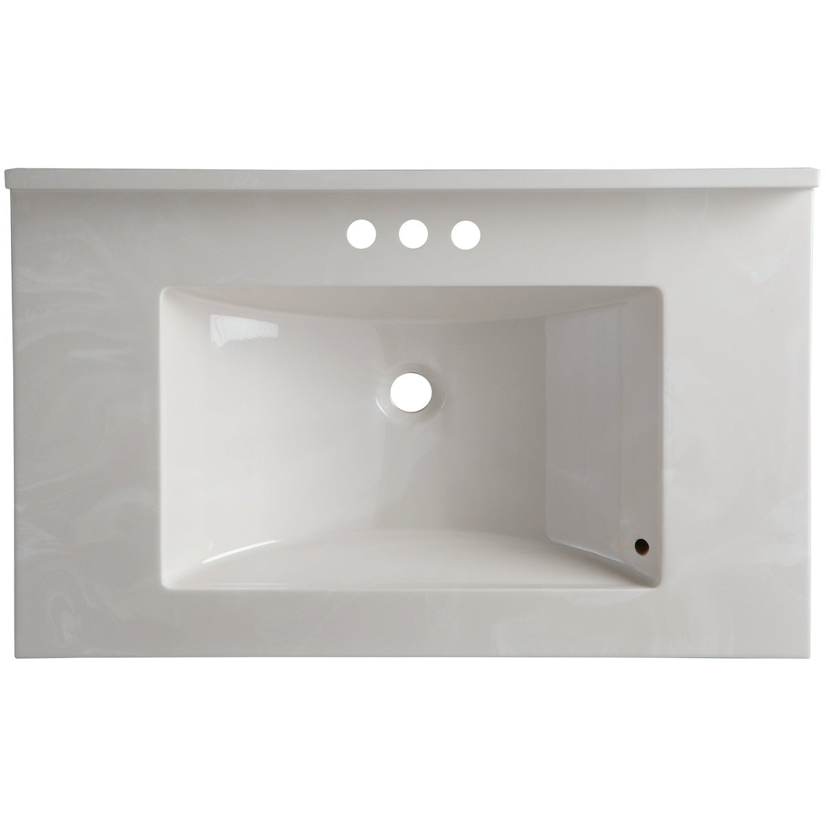 white sink insert with rectangular bowl