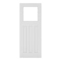 Cambridge White Primed Glazed Internal Door - All Sizes