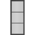 Camden Black Prefinished Glazed Internal Door - All Sizes