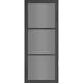 Camden Black Prefinished Tinted Glazed Internal Door - All Sizes