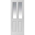 Canterbury 2 Light Panel Glazed White Primed Internal Door - All Sizes