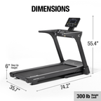 Inspire Series T5 Treadmill with 15 inch LED Display