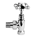 Chrome Angled Crosshead Radiator Valve