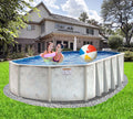 10' x 15' Oval 5" Steel Frame Coastal Pool & Bundle | 52" or 54"