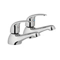 Compact Chrome Basin Taps