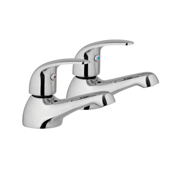 Compact Chrome Bath Taps