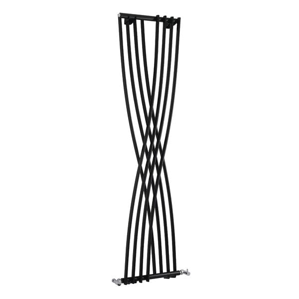 Contour Vertical Anthracite Wall-Mounted Curved Radiator - 1775 x 450mm