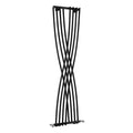 Contour Vertical Anthracite Wall-Mounted Curved Radiator - 1775 x 450mm