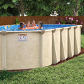 15' x 30' Oval 7" Steel Frame Coral Sea Pool & Bundle | 52" or 54"