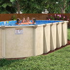 15' x 30' Oval 7" Steel Frame Coral Sea Pool & Bundle | 52" or 54"