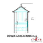 Corner Arbour - 4ft x 4ft (Pressure Treated)