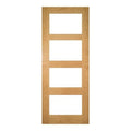 Coventry Prefinished Oak Glazed Internal Door - All Sizes - Deanta