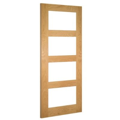 Coventry Oak Prefinished Glazed Internal Door - All Sizes