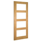 Coventry Oak Unfinished Glazed Internal Fire Door FD30 - All Sizes