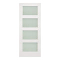 Coventry White Primed Frosted Glazed Internal Door - All Sizes