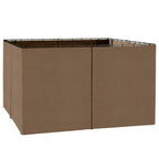 10' x 12' Gazebo Sidewall Set Hooks/C-Rings Brown