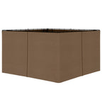 10' x 12' Gazebo Sidewall Set Hooks/C-Rings Brown