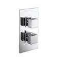 Cube Concealed Chrome Thermostatic Shower Valve