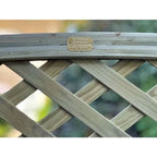 Convex Curved Framed Trellis Fence Topper