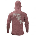 Dogfish Long Sleeve Hooded Micro Florida Unchained Logo - Dogfish Tackle & Marine