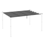 Retractable Replacement Pergola Canopy for 10' x 13' Pergola, Dark Grey
