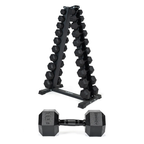 1-12.5kg Black Hex Dumbbell Set (10 Pair)