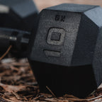 1-12.5kg Black Hex Dumbbell Set (10 Pair)