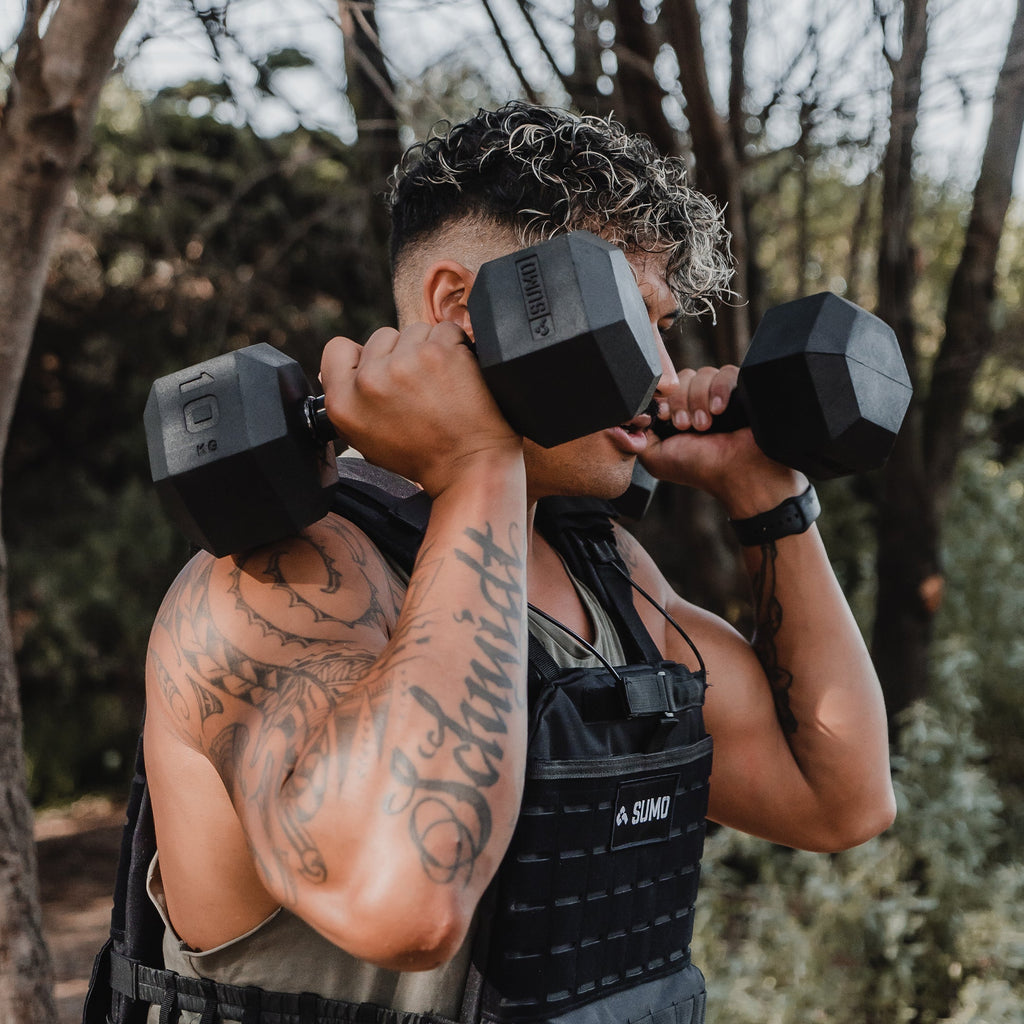 3-40kg Black Hex Dumbbell Set (20 Pair)