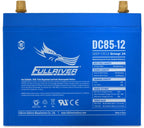Fullriver Sealed AGM Battery, 12V 85 Ah Group 24, DC85-12