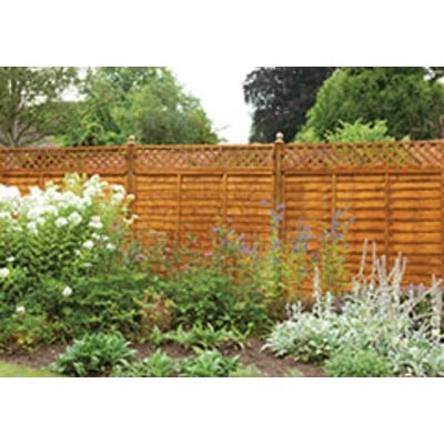 Forest Diamond Lattice Fence Topper - 6ft x 1ft