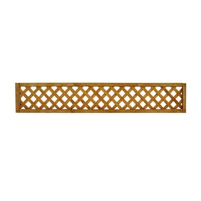 Forest Diamond Lattice Fence Topper - 6ft x 1ft