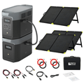 EcoFlow Delta 2 Max With Extra Battery 4096Wh 2400W LiFePO4 Solar Generator