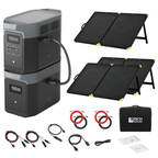 EcoFlow Delta 2 Max With Extra Battery 4096Wh 2400W LiFePO4 Solar Generator