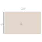 10' x 12' Gazebo Sidewall Set with Hooks/C-Rings, Beige