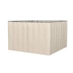 10' x 12' Universal Gazebo Sidewall Set (4 Panels) with Hooks, Beige