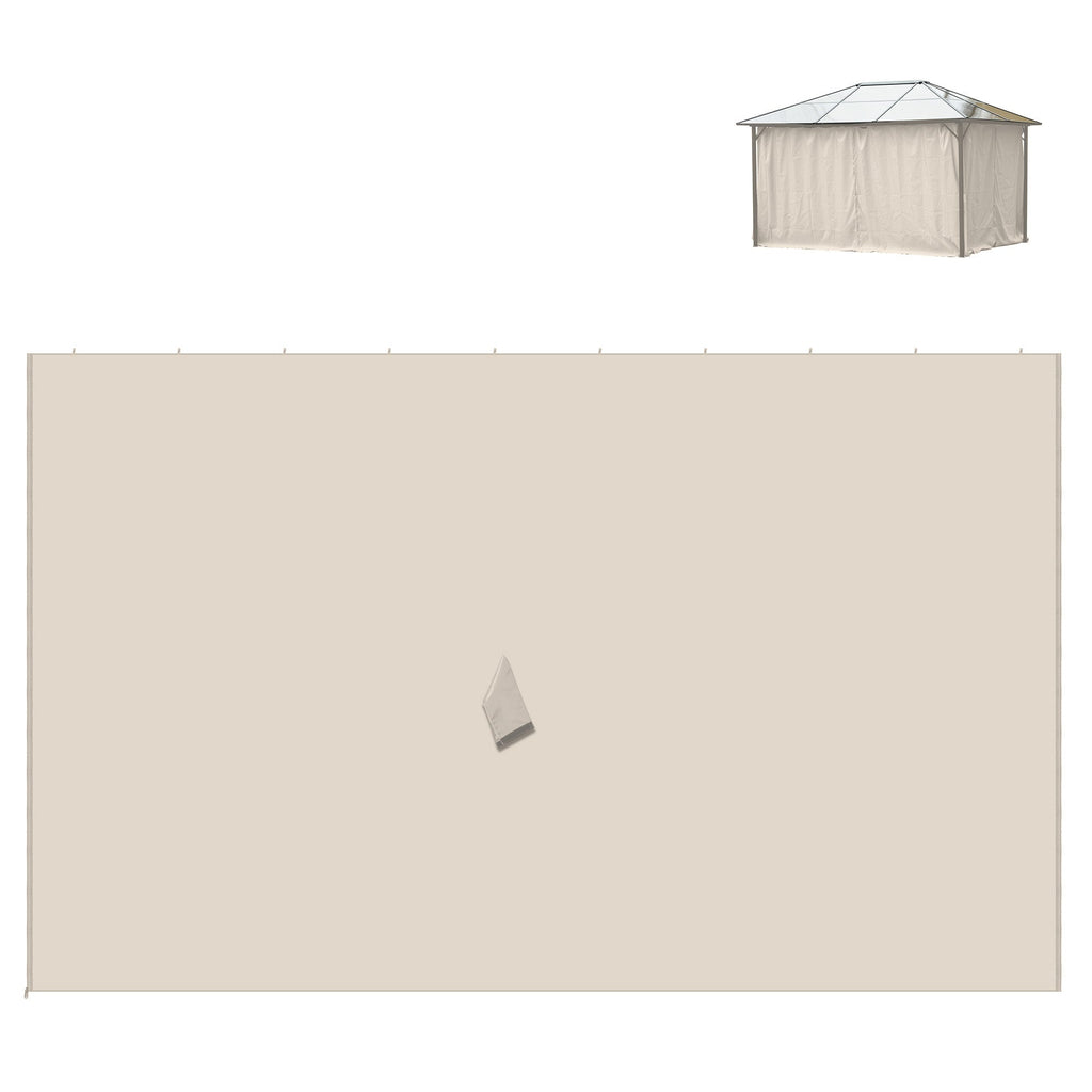10' x 12' Universal Gazebo Sidewall Set (4 Panels) with Hooks, Beige
