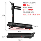 DeerRun Flex Rise 1 Walk-to-Run 15% Auto Incline Foldable Treadmill with Full Running Deck