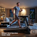 DeerRun X50 18% Auto Incline Big Screen AI Coach Smart Treadmill | 12.5 mph, 400 lbs Capacity