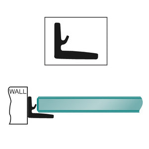 CRL 95" Replacement Plastic L-Shaped Vinyl - DK98L