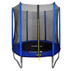 6ft Heavy Duty Outdoor Trampoline for Kids with Safety Enclosure Net, Includes Anchors & Ladder - DL92