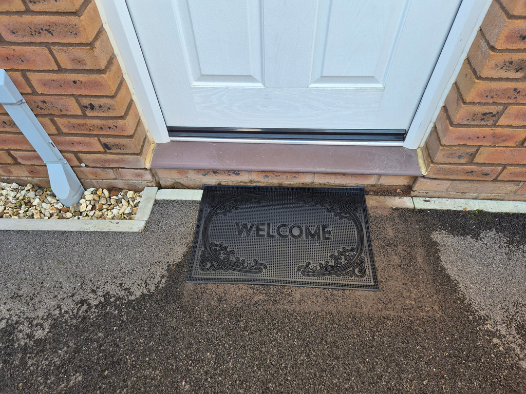 Rubber Doormat 60cm x 40cm - 'Welcome' (D2)