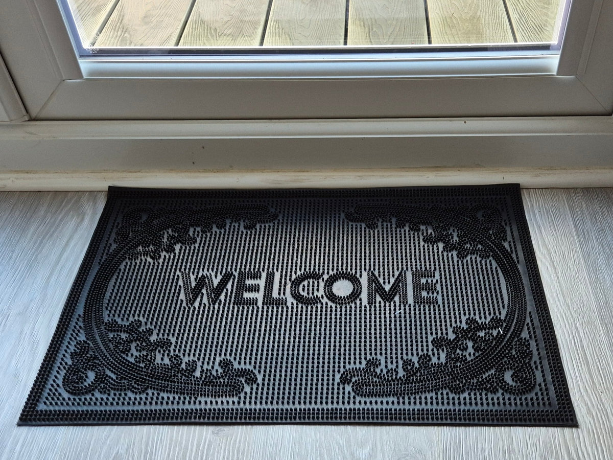 Rubber Doormat 60cm x 40cm - 'Welcome' (D2)
