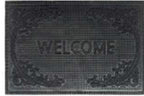 Rubber Doormat 60cm x 40cm - 'Welcome' (D2)