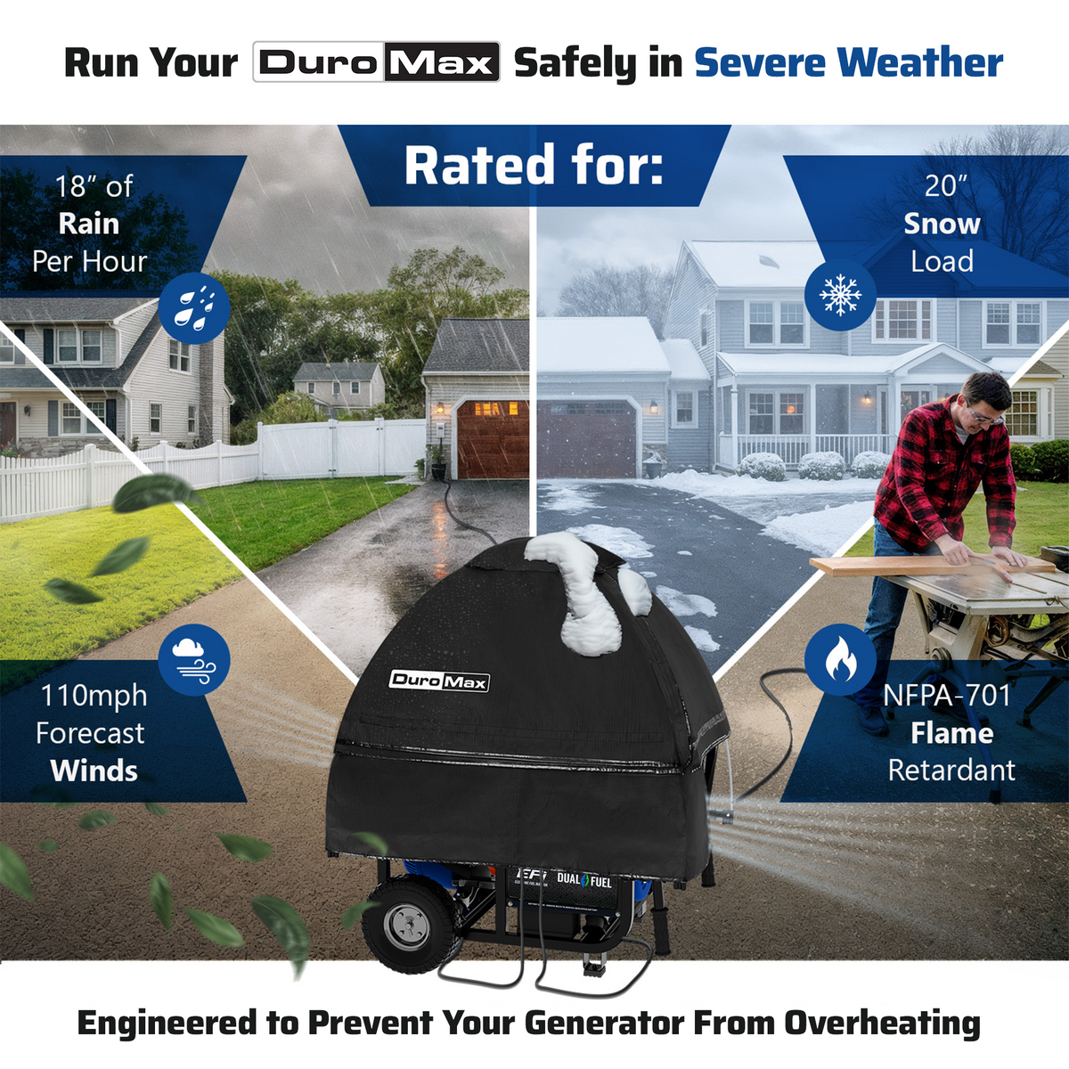 DMX-GTX Portable Generator Running Cover