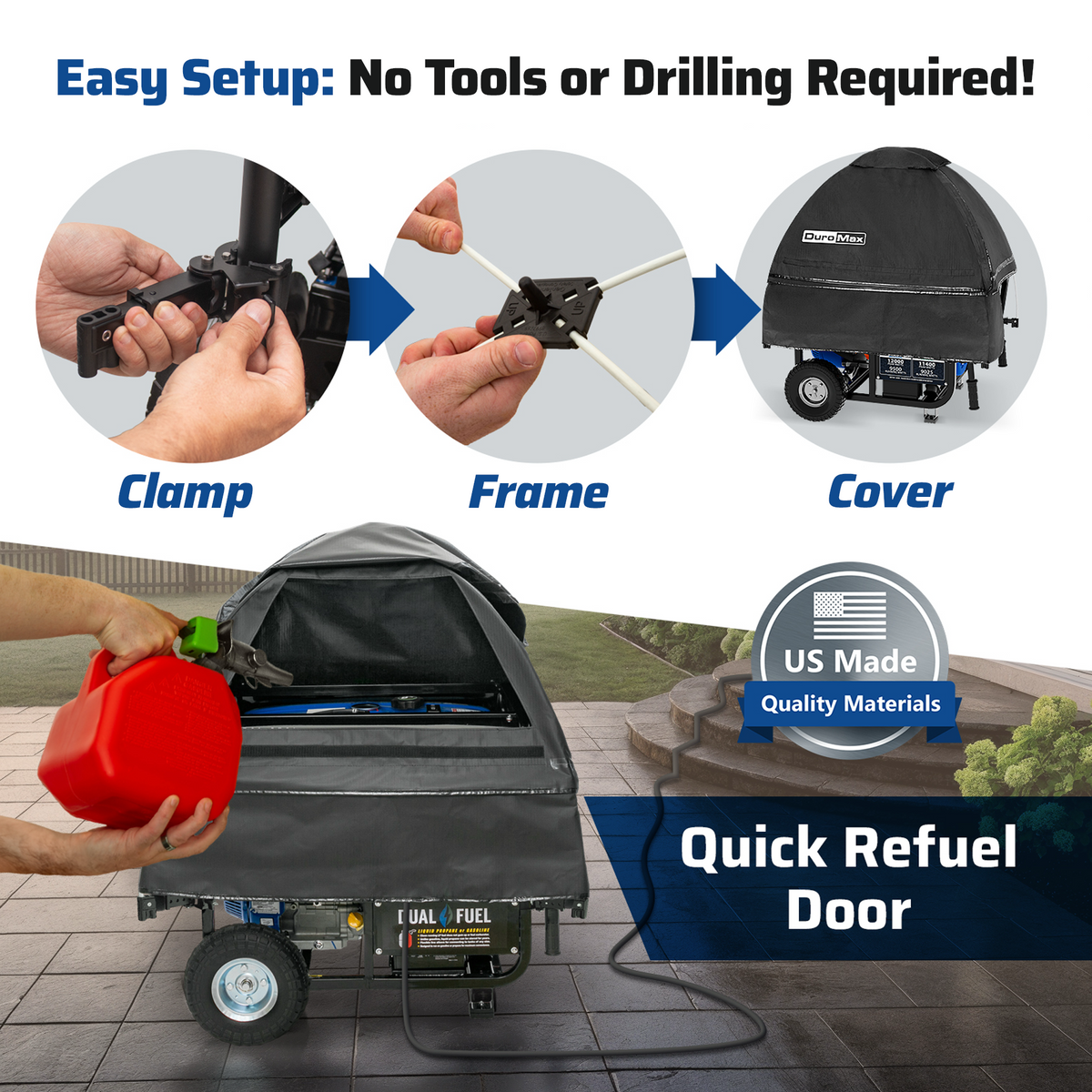 DMX-GTX Portable Generator Running Cover
