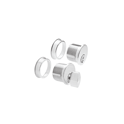 CRL Satin Anodized Keyed Cylinder/Thumbturn Combo - DRA1020SA