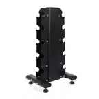 Muscle Motion Rubber Hex Dumbbells 10kg-20kg + Tower Rack DRV5T